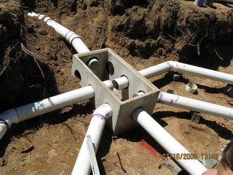 distribution box installation|replacing septic distribution box.